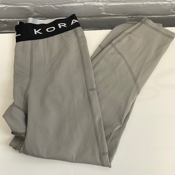 Koral Other - KORAL GREY WITH BLACK WAISTBAND MEN'S ATHLETIC PANTS SIZE MEDIUM